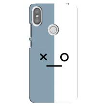 Силиконовые Чехлы (смешные стикеры) для Xiaomi Redmi S2 – Серо-белый