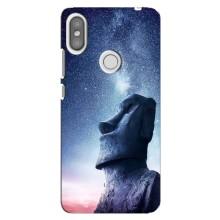 Силиконовые Чехлы (смешные стикеры) для Xiaomi Redmi S2 – Статуя