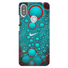 Силиконовый Чехол на Xiaomi Redmi S2 с картинкой Nike – Найк зеленый