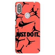 Силиконовый Чехол Nike Air Jordan на Редми С2 – Just Do It