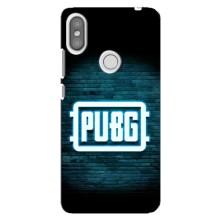 Чехол (TPU) с картинкой "Лого Пабг" на Редми С2 (Лого PUBG)