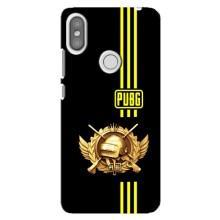 Чехол (TPU) с картинкой "Лого Пабг" на Редми С2 (Лого PUPG)
