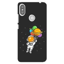 Силиконовый Чехол с принтом "Космонавты" на Xiaomi Redmi S2 – Космонавт с шариками