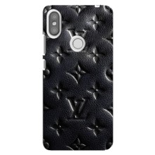 Текстурный Чехол Louis Vuitton для Редми С2 (Черный ЛВ)