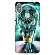 Захисні чохли для Сяомі Редмі С2 (AlphaPrint) (ХІТ продаж) ВОВК (Яскравий вовк)