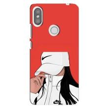 Силиконовый Чехол на Xiaomi Redmi S2 с картинкой Стильных Девушек (Девушка Nike)