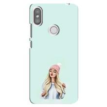 Силиконовый Чехол на Xiaomi Redmi S2 с картинкой Стильных Девушек (В шапке)