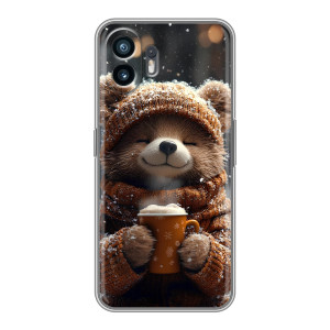 Друкований чохол 'Звірята з кавою' для Xiaomi Redmi Turbo 4 Pro – Ведмедик з кавою