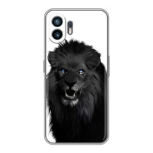 Чохли з картинкою животних Xiaomi Turbo 4 (Чорний ЛЕВ)