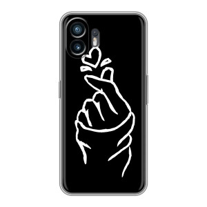 Чехлы (Знак сердечка) на Xiaomi Turbo 4 – Сердце на черном