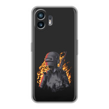 Чохол з картинкою "Герой Pubg" на Xiaomi Turbo 4 (В полум'ї)