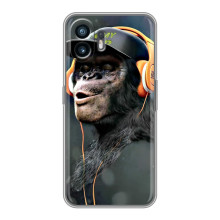 Чохол з Мавпами Xiaomi Turbo 4 - (AlphaPrint) (В навушниках)