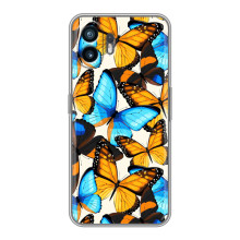 Чохол з принтом для Сяомі Турбо 4 - (Прикольні) (AlphaPrint) (Яскраві метелики)