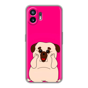 Чехол (ТПУ) Милые собачки для Xiaomi Turbo 4 (Веселый Мопсик)