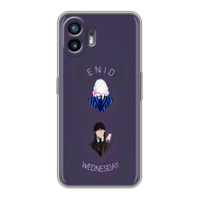 Чехлы Венсдей на Xiaomi Turbo 4 Уэнсдей (AlphaPrint) (Уэнздей и подруга)