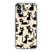 Чохол з малюнком кіт на Xiaomi Turbo 4 (Чорні коти)