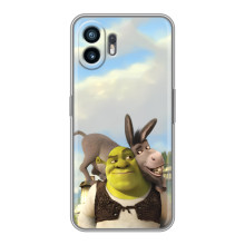 Чехол с мультфильмом Шрек на Xiaomi Turbo 4 – Шрек и осел