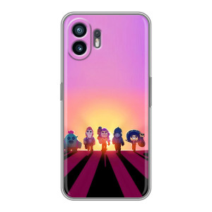 Силіконовый Чохол на Xiaomi Turbo 4 з картинкою Brawl Stars – Персонажі на заході сонця