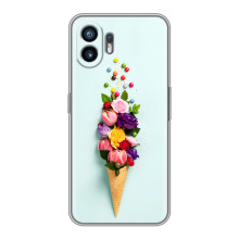 Чохли з тематикою "КВІТИ" на Xiaomi Turbo 4 (Квітка-морозиво)