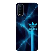Чехлы Адидас для ViVO Y12s (AlphaPrint) (Синий Адидас)