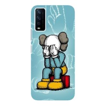 Чехлы для ViVO Y12s - Bearbrick Louis Vuitton (PREMIUMPrint) (Плач Bearbrick)