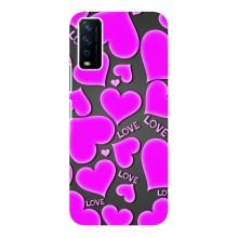 Чехлы для любимой на Виво у12с (VPrint) (Pink hearts)