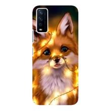 Чехлы с картинкой Лисички для ViVO Y12s (VPrint) (Лисичка в гирляндах)