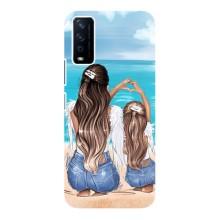 Чехол с печатью для ViVO Y12s - (Мама с ребенком) (AlphaPrint) (Мама с доченькой)