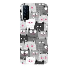 Чохли з Котиками для ViVO Y12s (VPrint) (Мальовані котики)