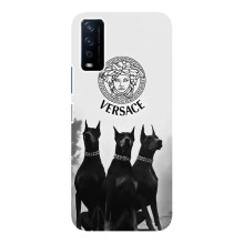 Чехлы VERSACE для Виво у12с (PREMIUMPrint) (Доберман Версаче)