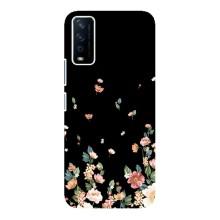 Чехол для Виво у12с - с принтом (Дизайнерские) (AlphaPrint) (Маленькие цветы)