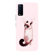 Чохол на ВіВО Y12s з Котиками (VPrint) (Котик падає)