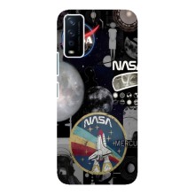 Силіконовый бампер з принтом "Наса" на ViVO Y12s (Art nasa)