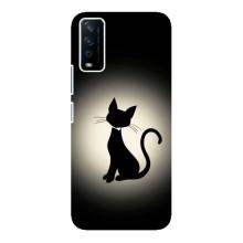 Чохол з принтом для ViVO Y12s (AlphaPrint) Модні коти (Силует котика)