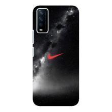 Чехол для ViVO Y12s - с принтом Найк (AlphaPrint) (Найк красный)