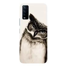 Чехол с птицами на ViVO Y12s (VPrint) (Сова)