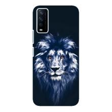 Чехол со Львом для ViVO Y12s (VPrint) (Синий Лев)