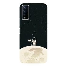 Космические Чехлы для Виво у12с (VPrint) (На луне)