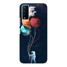 Космические Чехлы для Виво у12с (VPrint) (Планеты шарики)