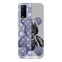 Силиконовый чехол для ViVO Y12s – Медведь Louis Vuitton