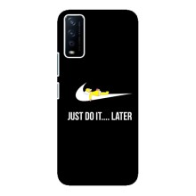 Силиконовый Чехол на ViVO Y12s с картинкой Nike (Later)