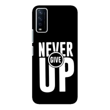 Силиконовый Чехол на ViVO Y12s с картинкой Nike (Never Give UP)