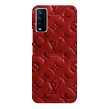 Текстурный Чехол Louis Vuitton для Виво У12с – Красный ЛВ