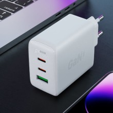 МЗП Acefast A41 PD65W GaN (2*USB-C+USB-A) – White