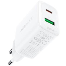 МЗП Acefast A25 PD20W (USB-C+USB-A) dual port – White