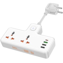 МЗП Hoco AC12A Reise (PD30W/1C3A) +Socket (White)