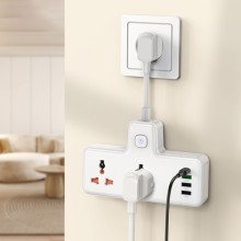 МЗП Hoco AC12A Reise (PD30W/1C3A) +Socket – White