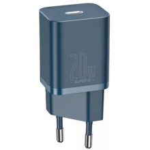 МЗП Baseus Super Si Quick Charger 1C 20W + кабель Type-C to Lightning (TZCCSUP-B) – Синій