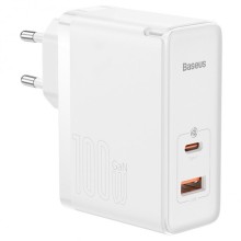 МЗП Baseus GaN5 Pro Type-C+USB 100W EU (CCGP09020) – Білий