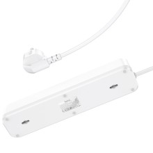 Подовжувач Hoco NS1 Aura PD20W (2USB/1Type-C/4xSocket) – White